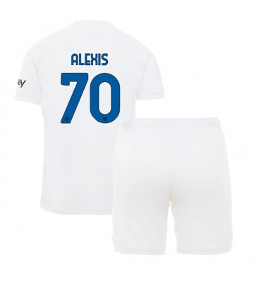 Inter Milan Alexis Sanchez #70 Bortaställ Barn 2023-24 Kortärmad (+ Korta byxor)